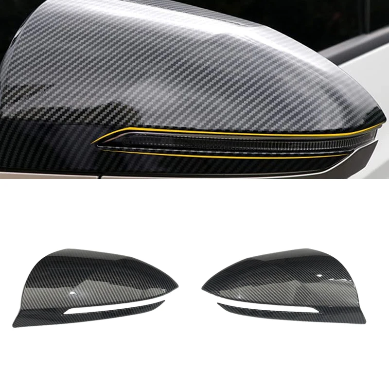 

For Hyundai Tucson NX4 2021-2023 Rearview Mirror Side Mirror Housing ABS Bull Horn Design Protective Cover