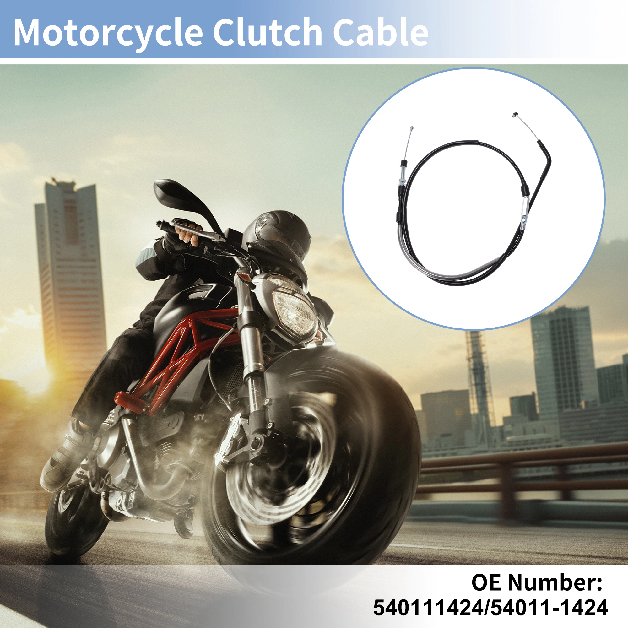 

Motoforti Motorcycle Clutch Cable Motorbike Clutch Cable No.540111424 for Kawasaki 1000 Z 1000 A 2003-2006 1 Pc