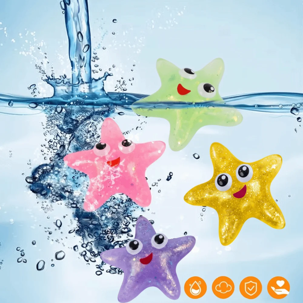 Crystal Starfish Squeeze Color Change Slow Rebound Starfish Squishy Cute New Starfish Slow Rebound Birthday Party Favors