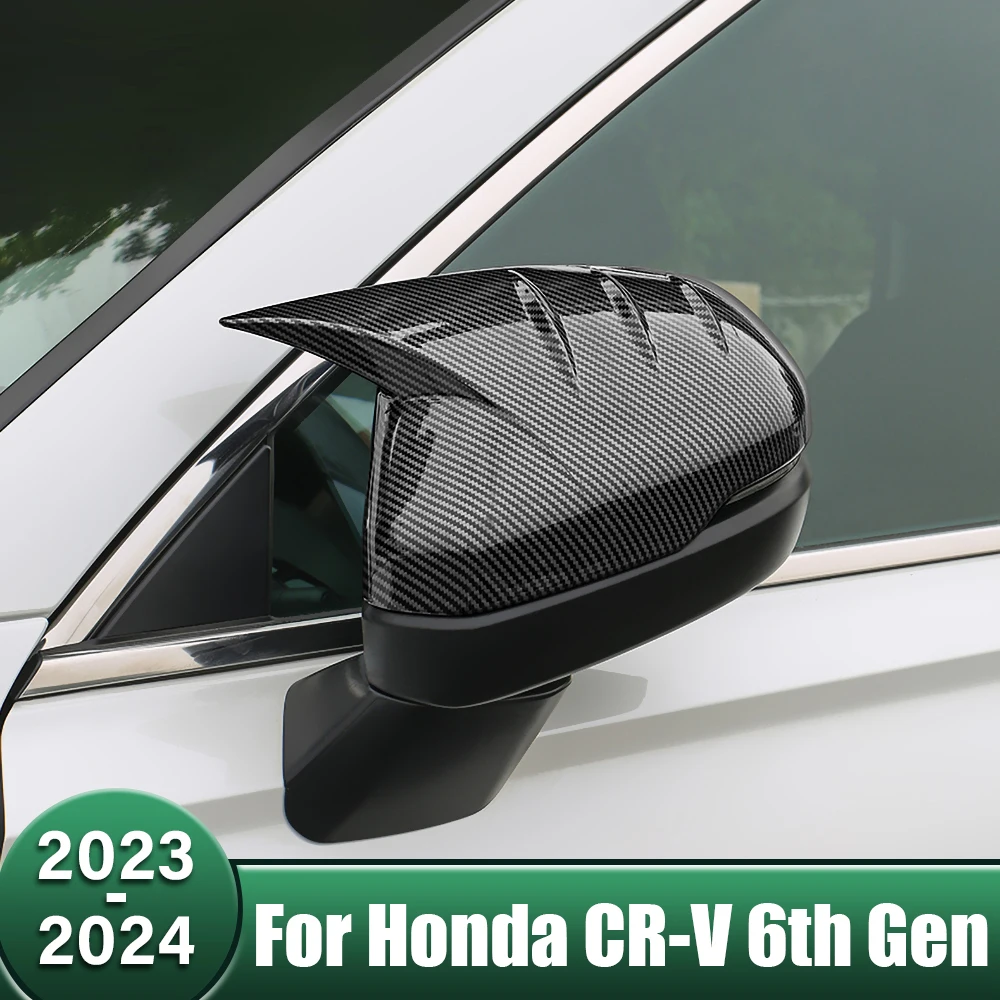 

ABS Car Rearview Mirror Cover Wing Side Mirrors Cap Shell Housing Interior Accessories For Honda CR-V CRV CR V 6th Gen 2023 2024