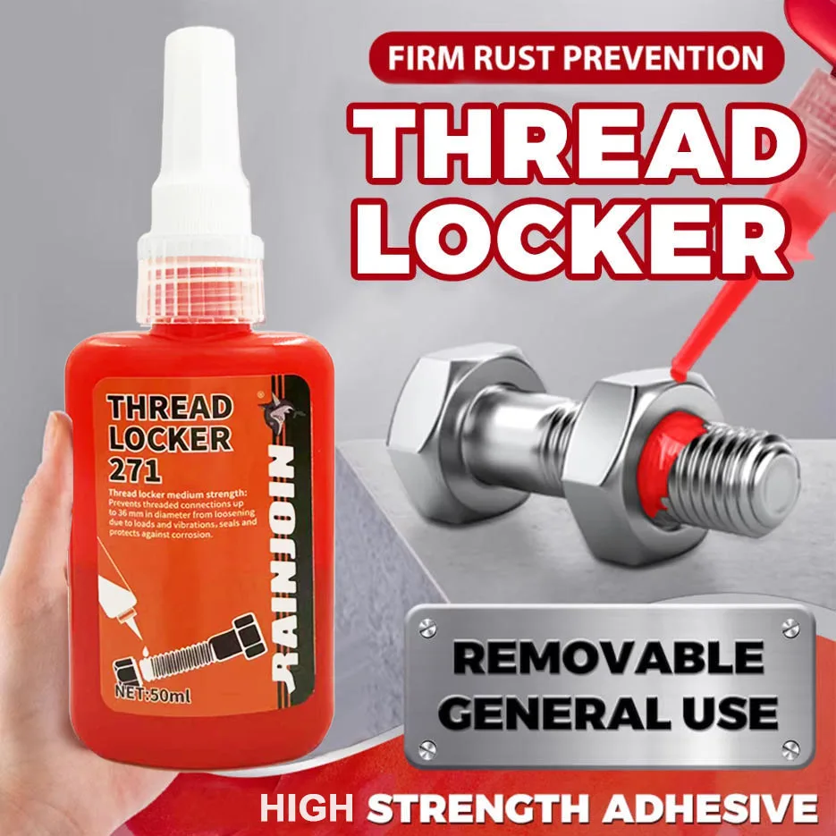 Threadlocker 242 271 Medium to High Strength Anaerobic Sealant Blue Thread Locker Auto Maintenance Screw Anti Loose Glue