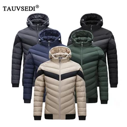 Parkas informales impermeables para hombre, chaquetas con capucha a prueba de viento, clásicas, Montage en contraste, desmontables, cortavientos, Invierno