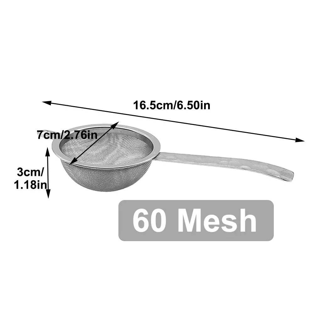 Stainless Steel Matcha Sifter Very Fine Mesh Duable Layer Fine Mesh Strainer Rust-Proof Easy to Clean Tea Strainer for Kitchen view 6