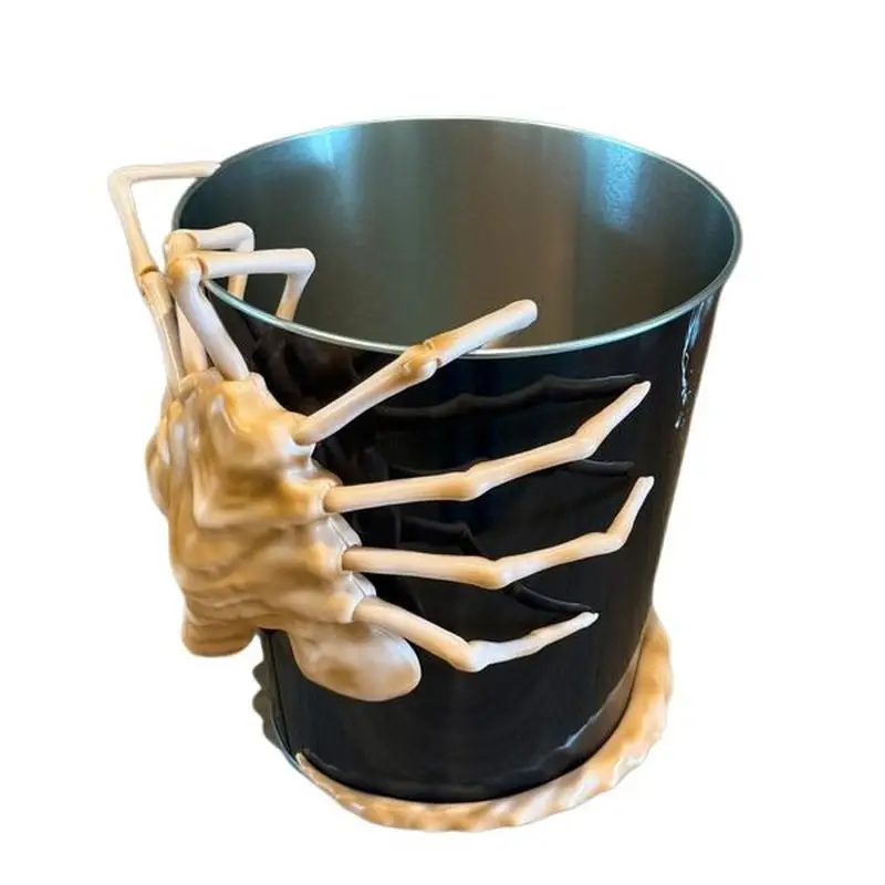 Romulus Large Capacity Alien Popcorn Bucket Xenomorph Popcorn Bucket Water Bucket Cup Movie Peripheral Room Decor Model Kid Gift