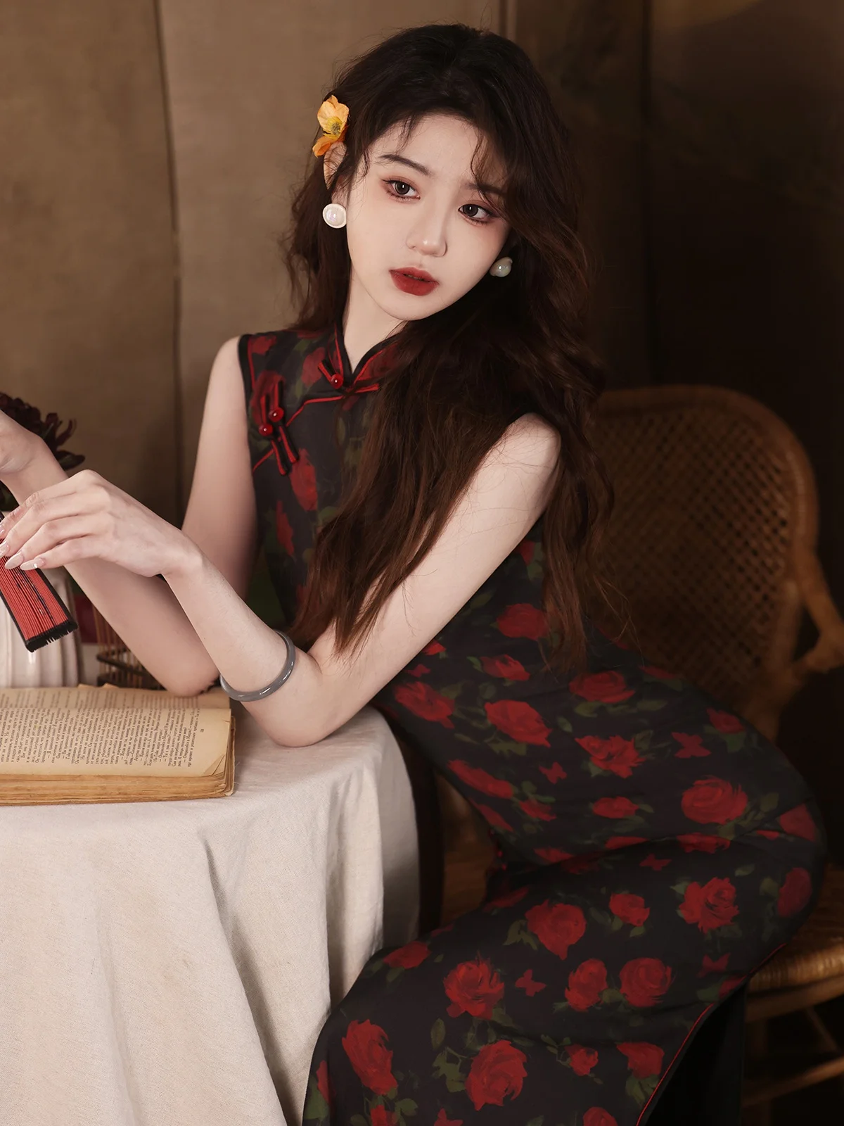 

Young Retro Elegant Sleeveless Cheongsam Spring and Summer New Daily Wearable Improved Chinese Style Dress