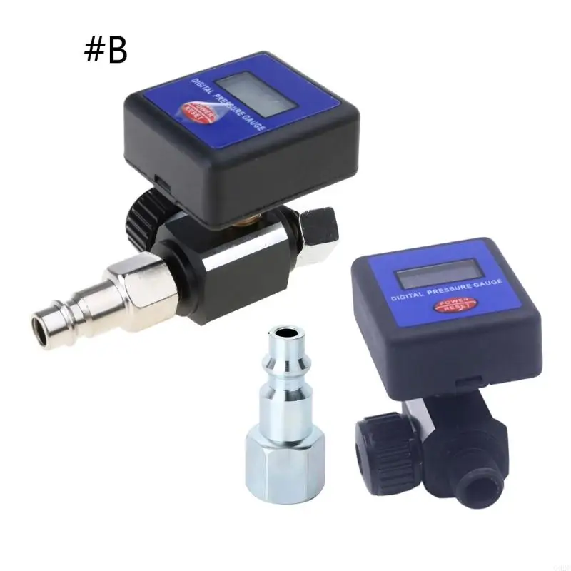 G92C AirbrushElectronic Pressure Regulator LCDDigital Display 1/4