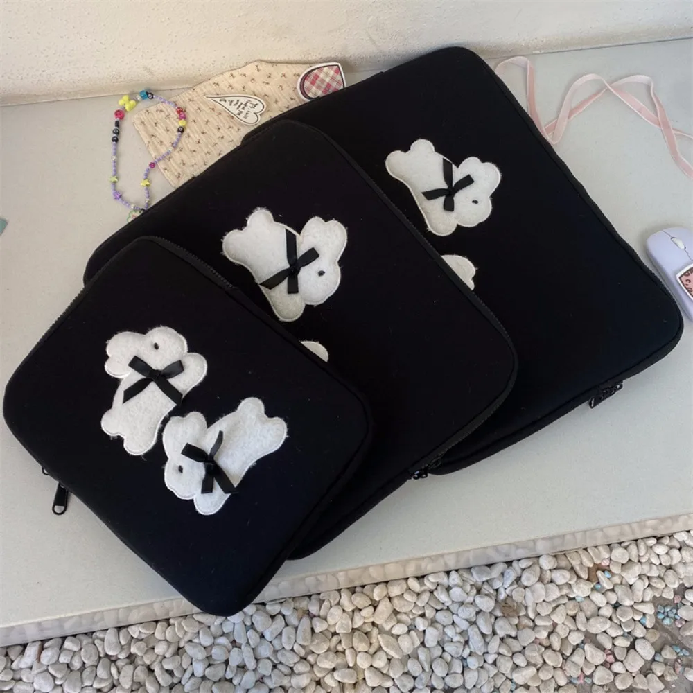 

Cute Shockproof Laptop Sleeve Case Cartoon Rabbit Laptop Handbag Ultra Thin Large Capacity Tablet Protective Pouch