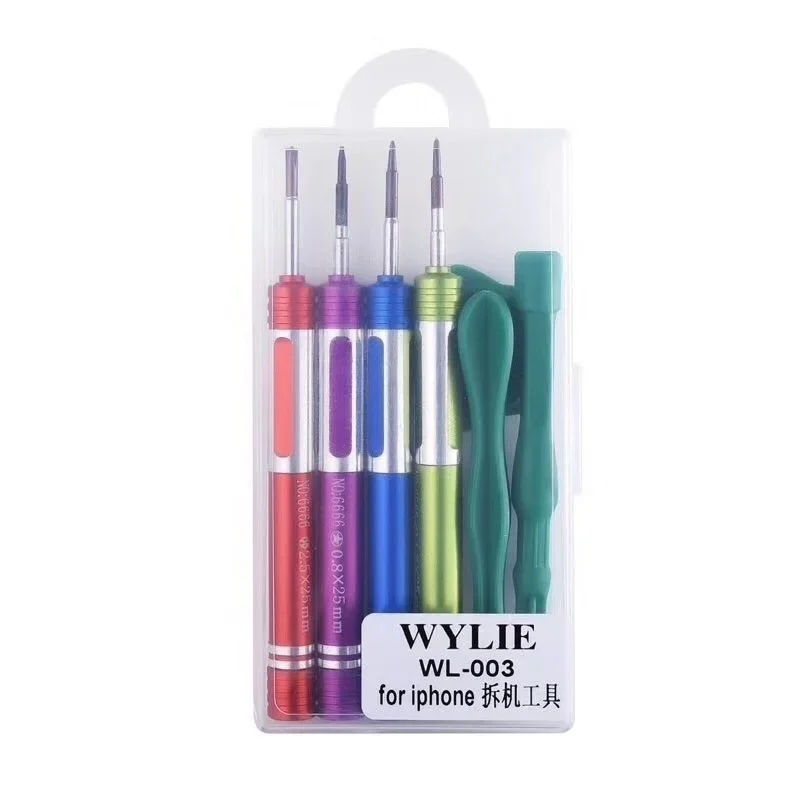 WYLIE WL-003 Phone Repair Tools Kit Opening Screwdriver for iPhone iPad Laptop Computer Disassemble Hand Tool Disassemble Kit