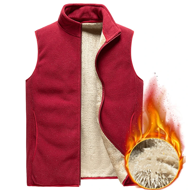 2023 Men Sleeveless Vest Jackets Fashion Wool Vest Male Cotton-Padded Vests Coats Men Warm Waistcoats Clothing Oversized 8Xl