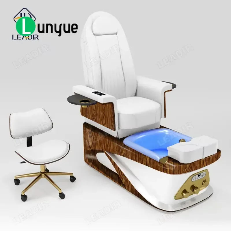 Luxury Electric Foot Massage Chair for Beauty Nail Spa Modern Pedicure Manicure Furniture Comfortable Relaxing Seat