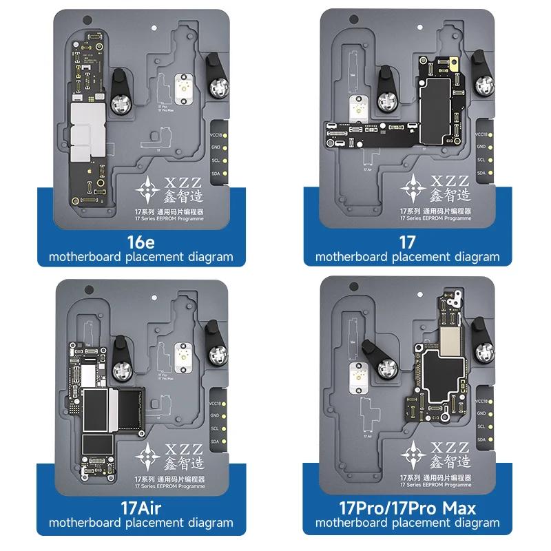 XZZ i7 EEPROM Programmer for iPhone 16e/17/17 Air/17 Pro/17 Pro Max Motherboard Chip Read Write Backup Test Tool