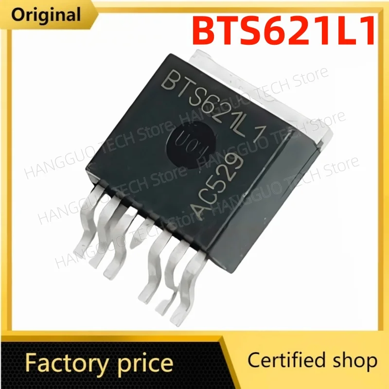 10Pcs/Lot Brand new and original   BTS621L1 BTS621 BTS621L TO263-7 Automotive power IC chip Best Quality