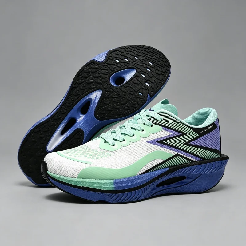 Carbon Plate Marathon Men Sports Running Shoes Air Cushion Lightweight Women Athletic Gym Sneakers Hiking Jogging Footwear