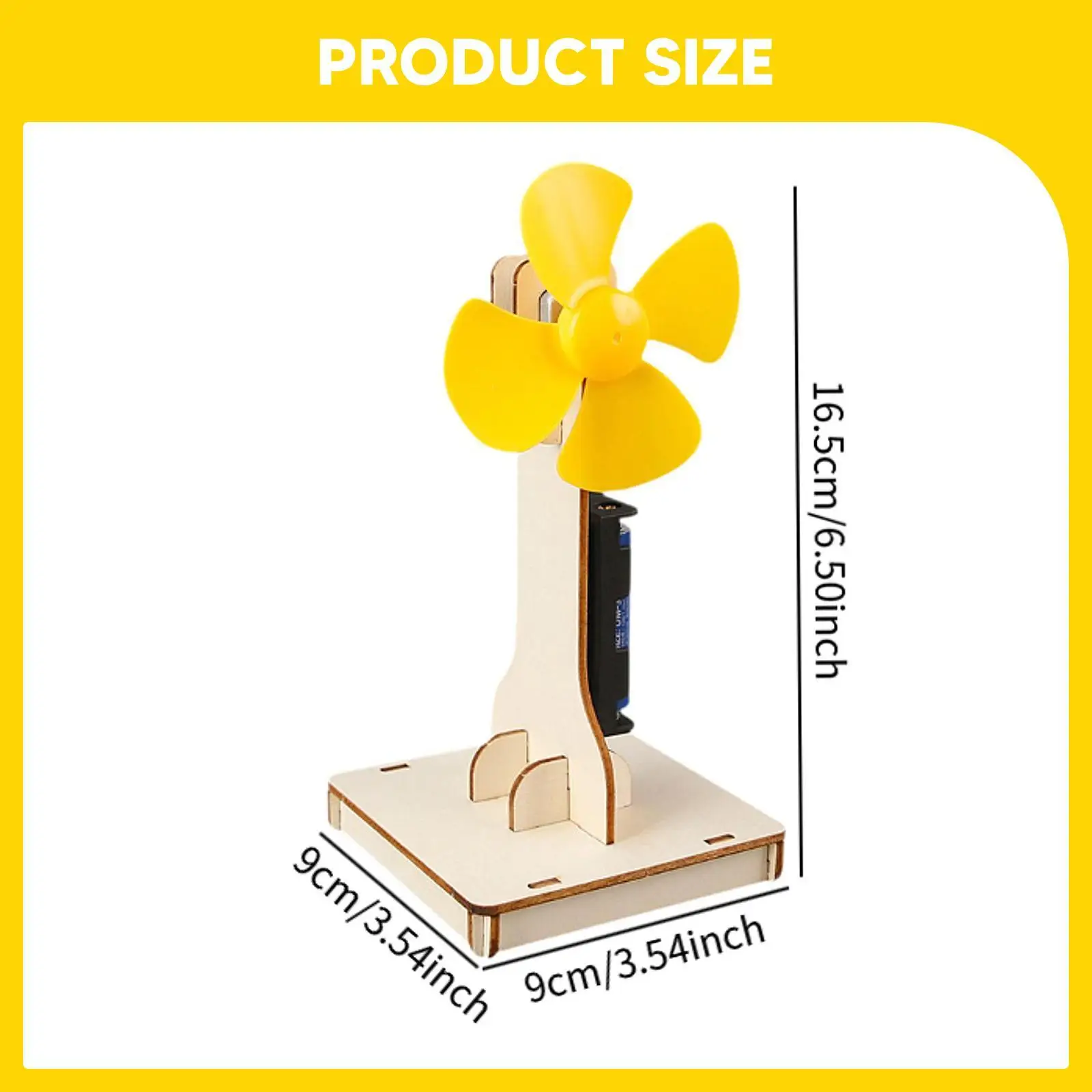 Experimento científico de aprendizagem educacional de ventilador DIY para crianças meninos meninas crianças