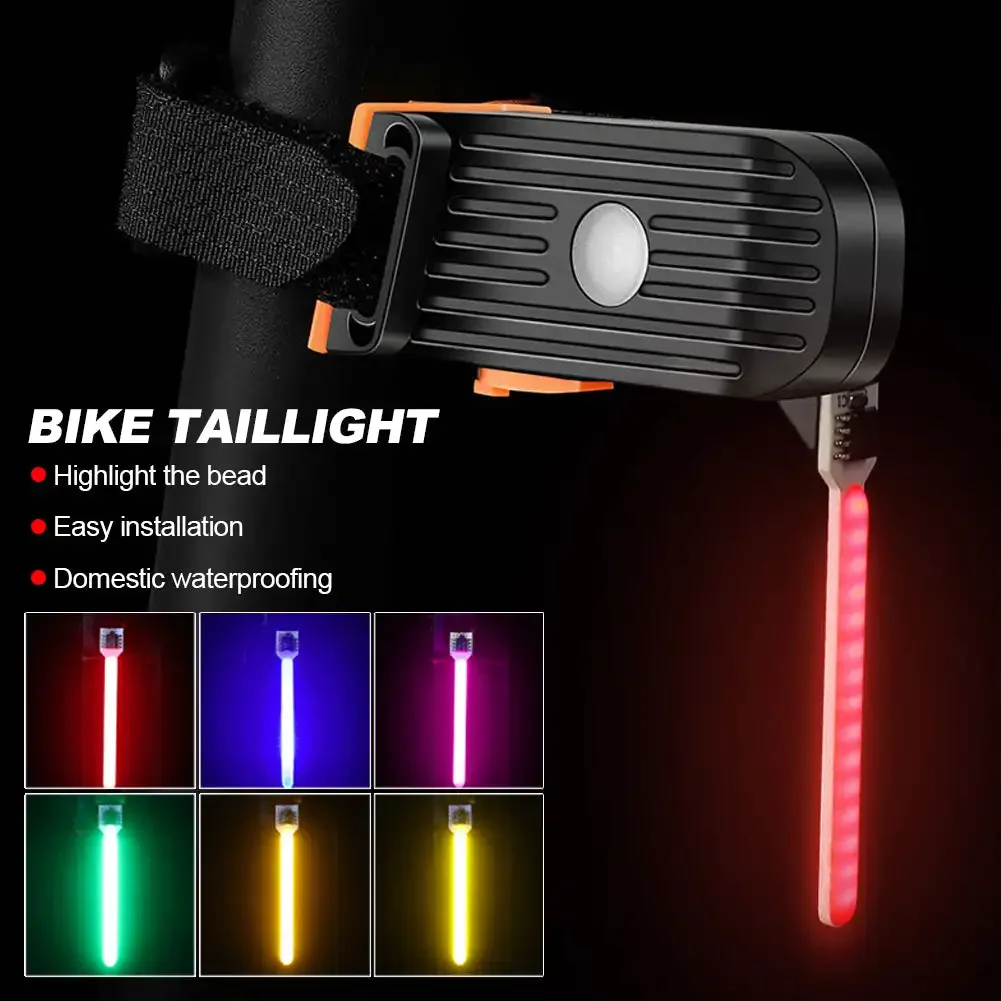 Bike Warning Lights Rechargeable Bicycle Tail Light Multi Light Modes Bicycle Photon Drop Rear Light Creative for Night Riding