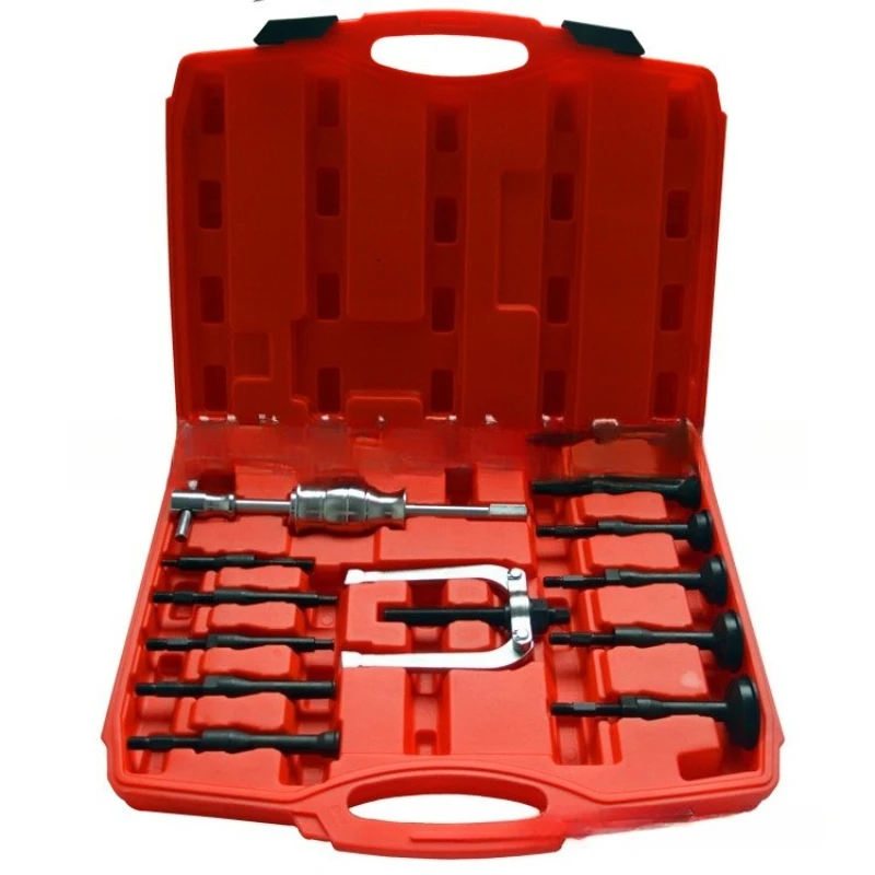 

16-Piece set of BL1039 inner hole peeling hammer remover, automobile inner bearing puller hardware auto repair professional