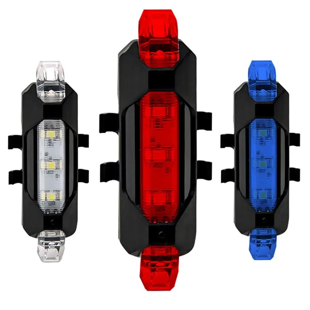 2024 City Mountain Bike Bicycle Light Rear Bicycle Light USB Rechargeable Bike Light Cycling Taillight Waterproof Safety Lights