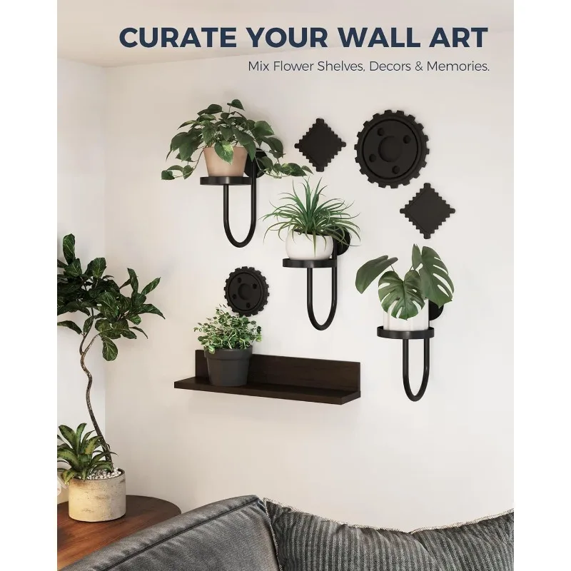 Indoor plant stand on wall flower stand green dill wall decorative candlestick rotating disassembly bracket