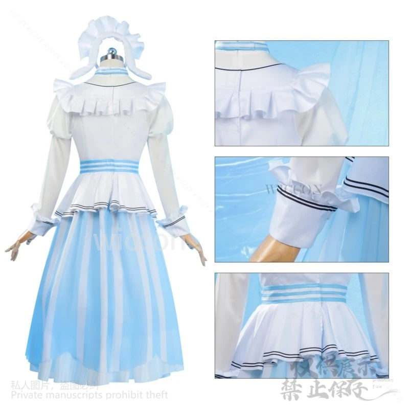 Emu Otori Anime Game Project Sekai Cosplay Costume pour femme, belle robe Lolita Kawaii, perruque rose, tenue d'Halloween et de Noël pour fille