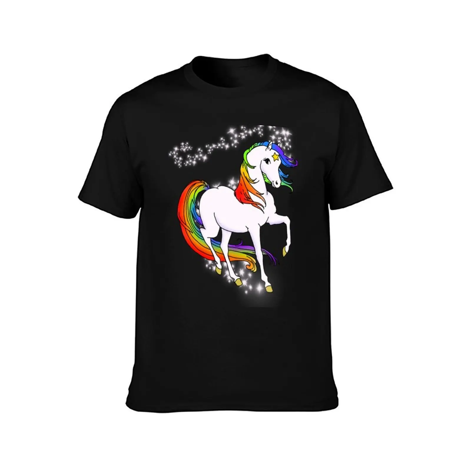 Starlite T-Shirt, Summer Casual Cotton Tee, Oversized Streetwear Tops, Vintage Graphic Print, Loose Fit Short Sleeve