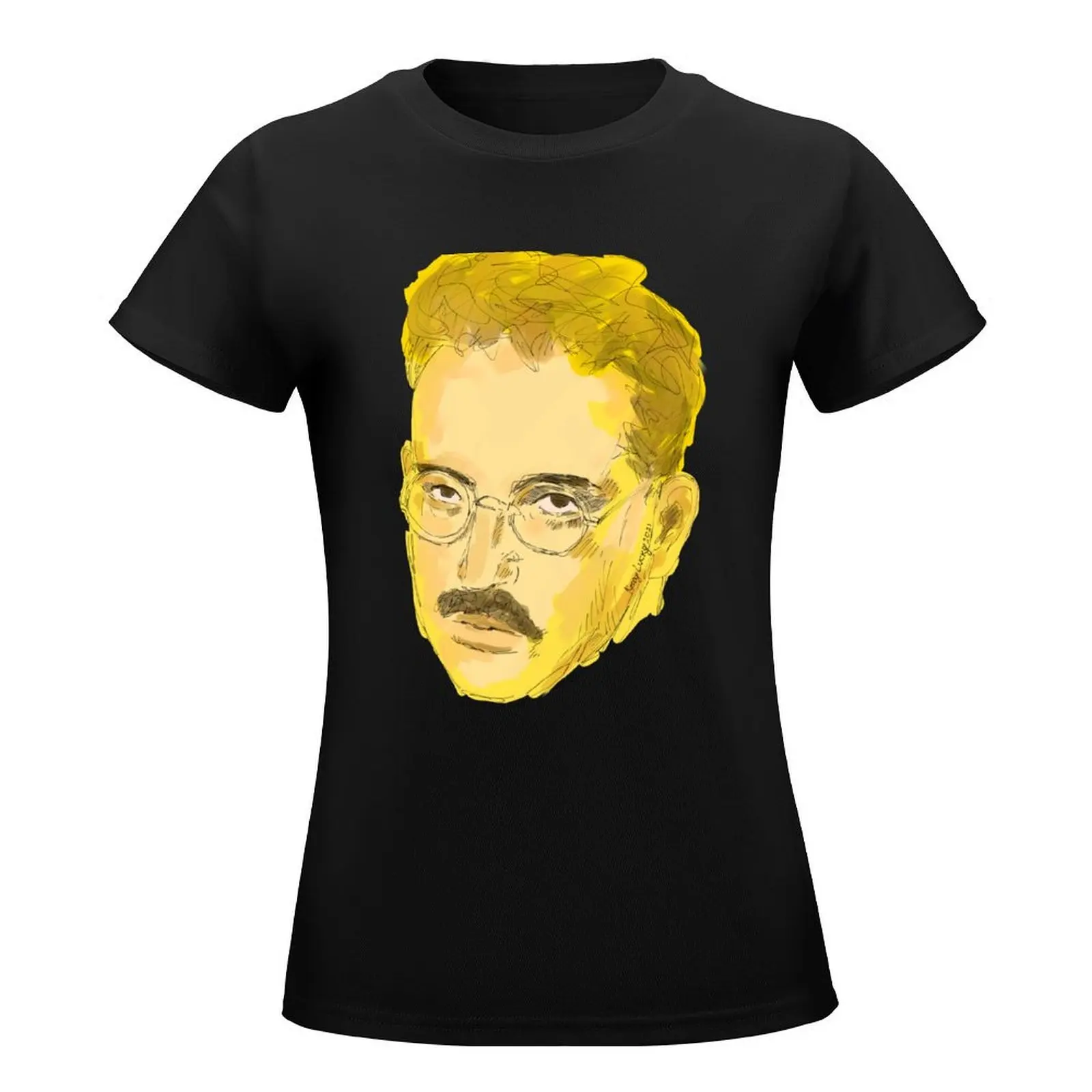 Walter Benjamin painting T-Shirt animal prinfor aesthetic clothes vintage tops Women