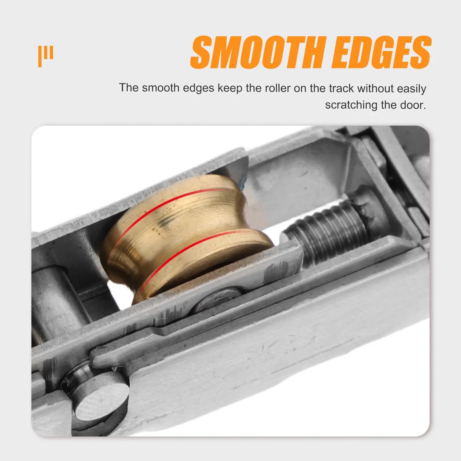 2Pcs Sliding Window Roller Metal Wheels Universal Track Roller for Sliding Doors Push Pull Door Wheel Pulley Assembly