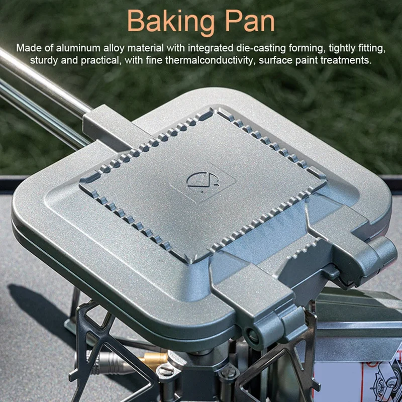 Sandwich Baking Pan Dual-Sides Sandwich Baking Machine Multifunctional Camping Picnic Breakfast Clamp Tray