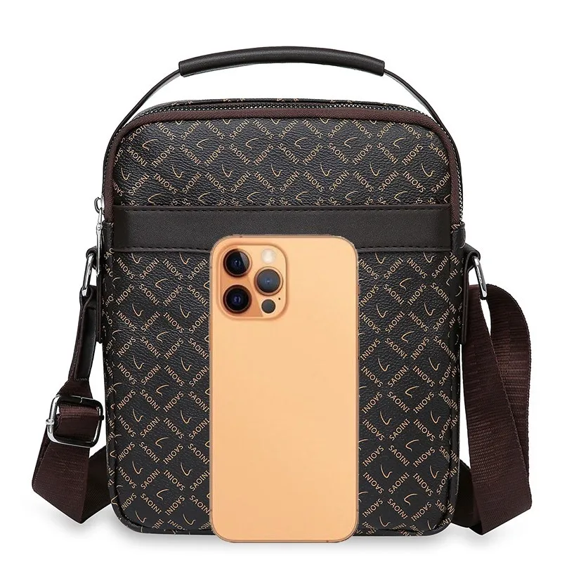 Petit sac messager en cuir pour hommes, sacs à main pour téléphone, sac à bandoulière, sac à bandoulière pour homme, sac à bandoulière pour homme,