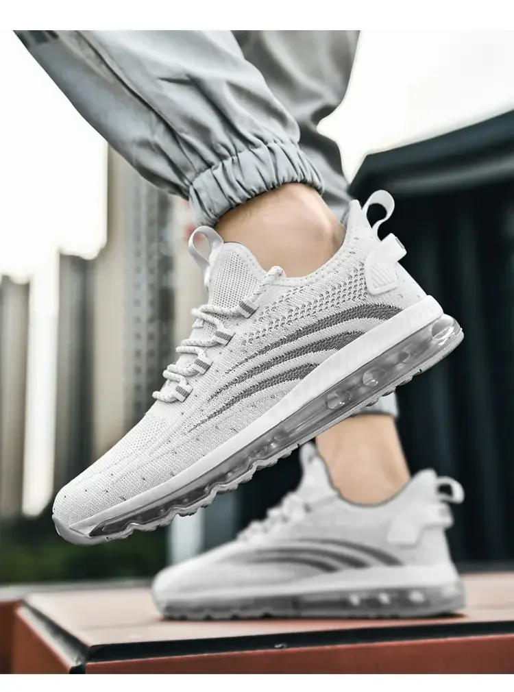 Men's Breathable Motorcycle Boots Casual Running Shoes Trendy Knife Edge Sports Shoes  Brand Spring Autumn New