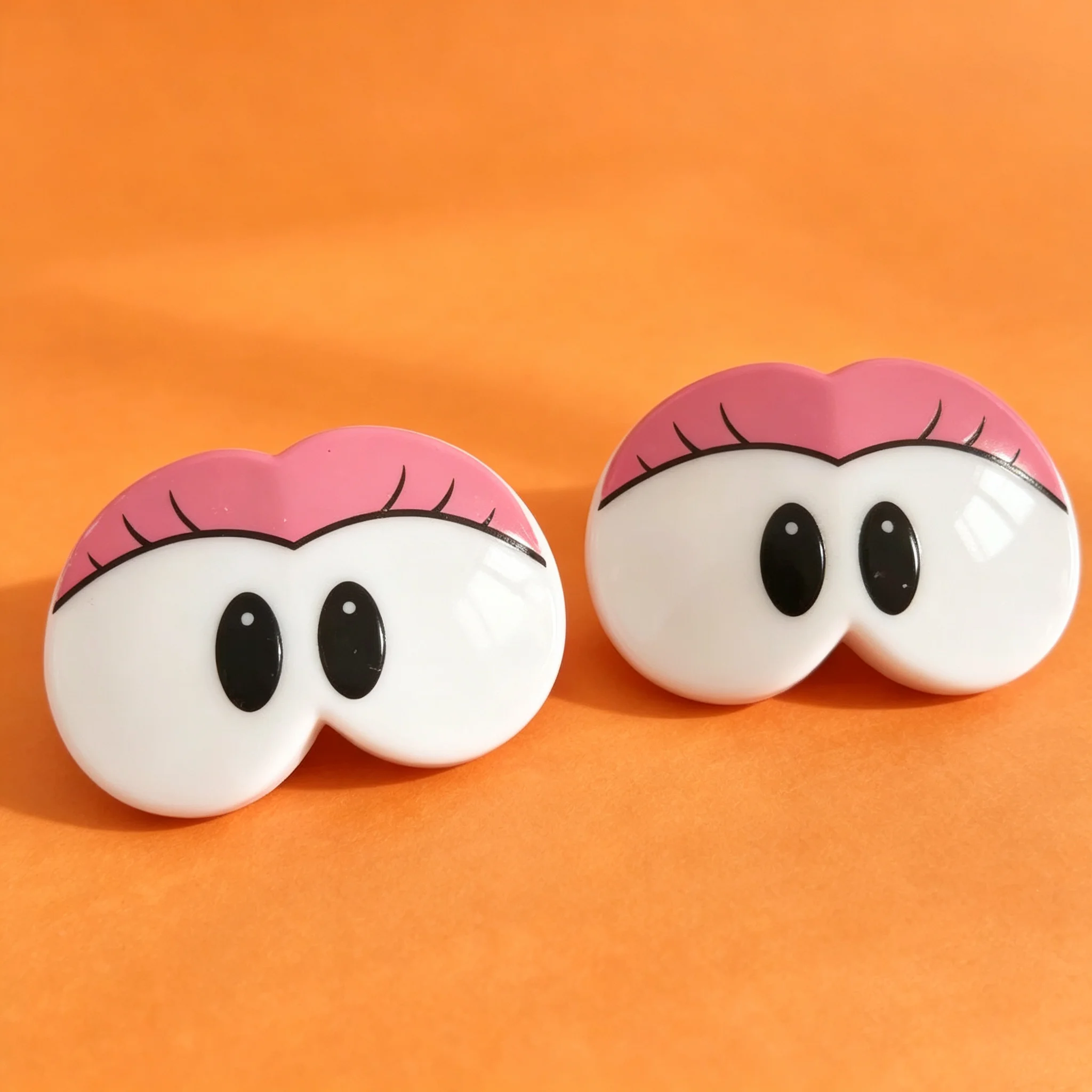 Passend für 18mm Augen, schwarze Doppel-Spielzeug-Augenlider für DIY-Puppenzubehör – 100 Stück – Detail 6
