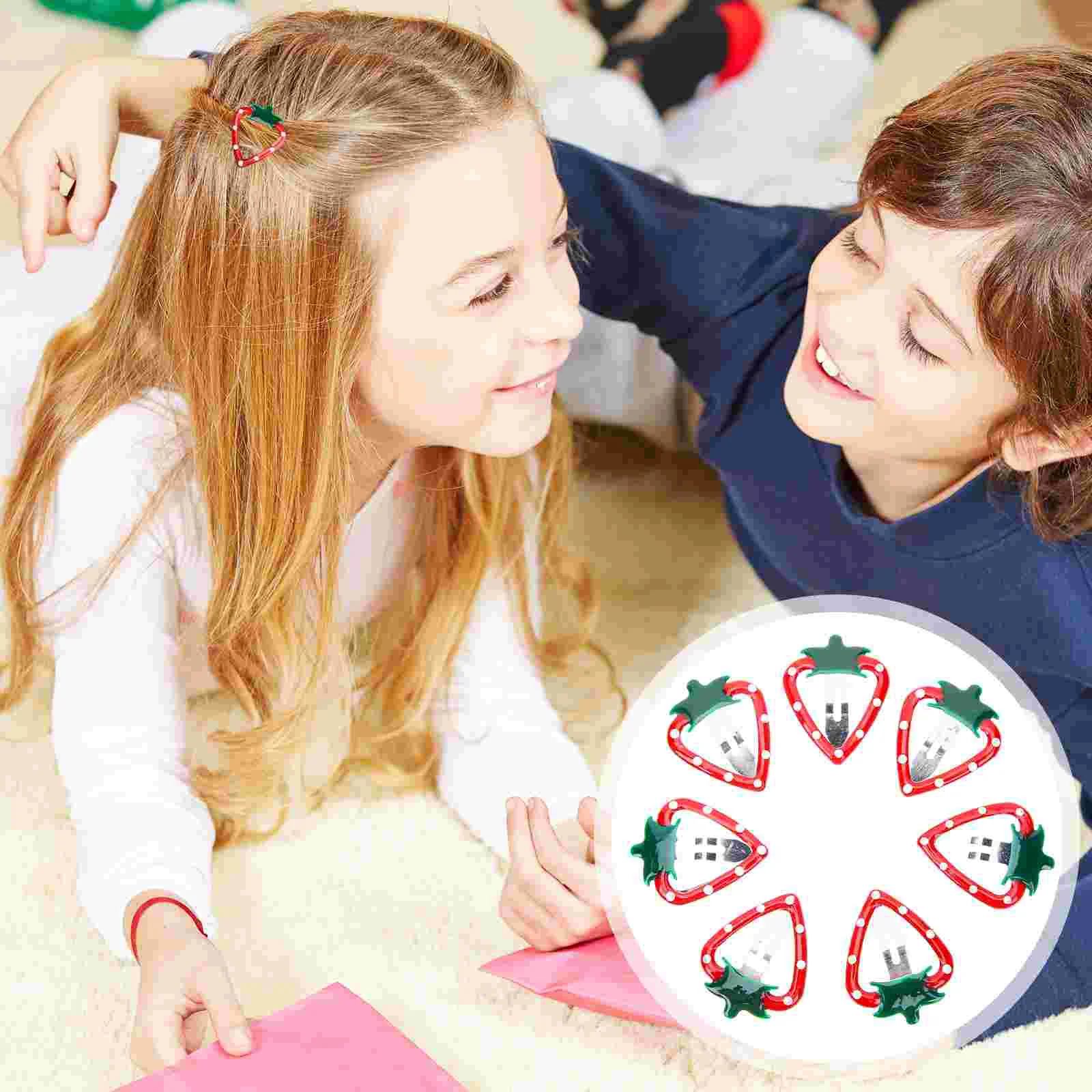 15 Pcs Lolita Fruit Hairpin Miss Barrettes Cherry Metal Strawberry Baby Accessories