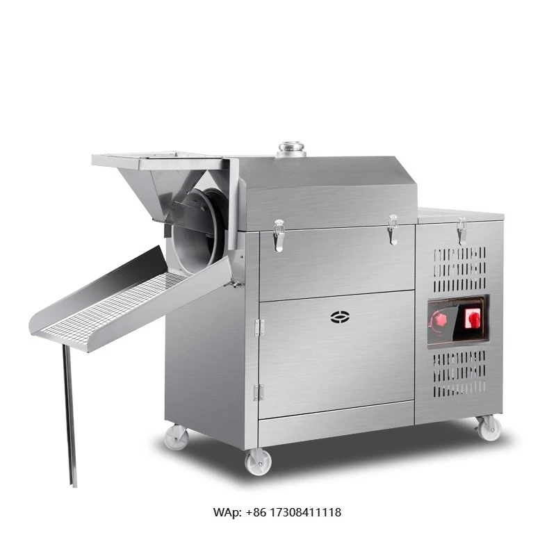 

220V Commercial Multifunctional Horizontal Cooking Equipment Gas Nut Roaster