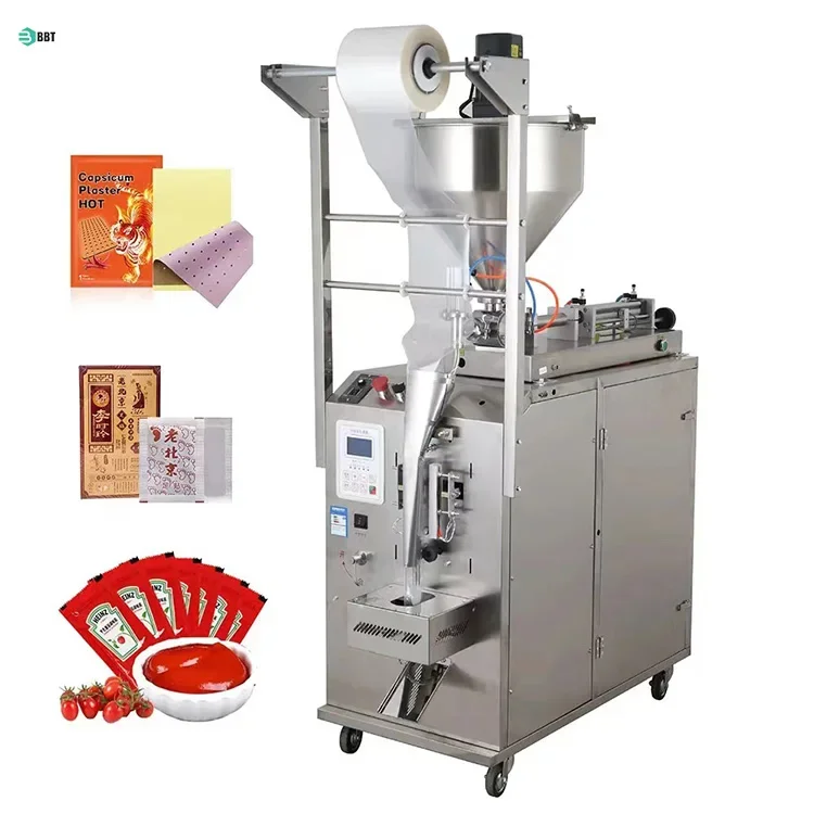 Automatic Tomato  Sauce Filling and Sealing Sachets Packing Machine Liquid Food Packing Machine