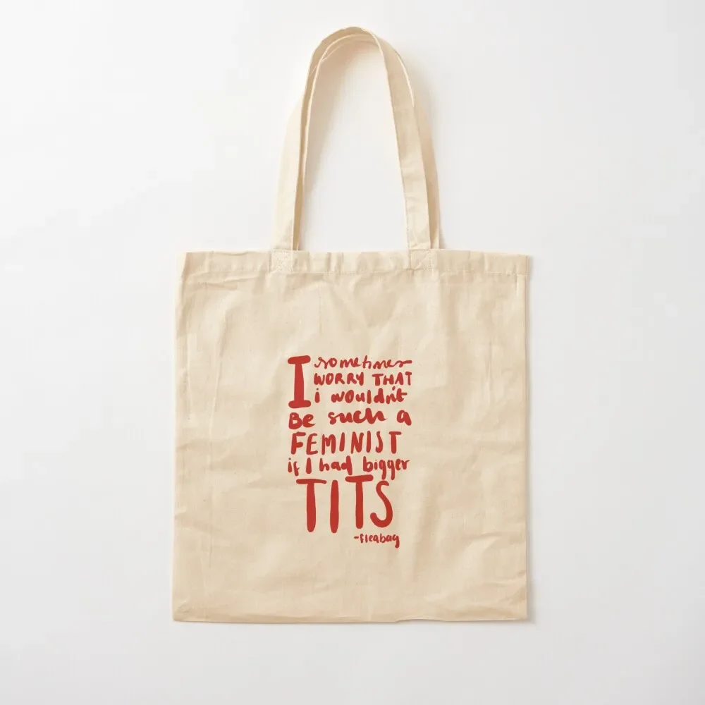 

Fleabag quote in red Tote Bag Shopper bag sac pour femme Handbags shopper bags for women Canvas Tote Bag