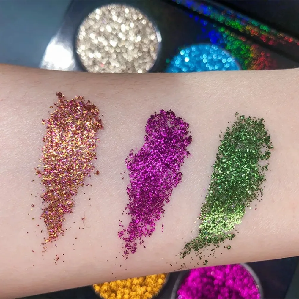 Private Label Vegan Makeup Kit With Custom Logo Wholesale Stage Performance Lip Gloss And Eye Shadow Glitter Adhesive Set