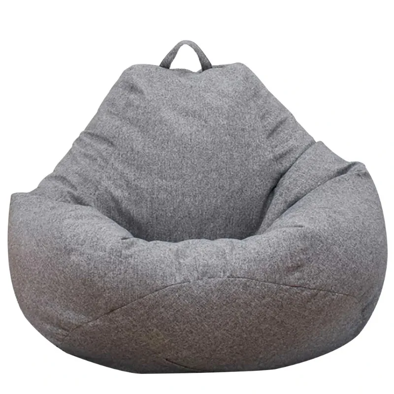 NEW Large Small Lazy Sofas Cover Chairs without Filler Linen Cloth Lounger Seat Bean Bag Pouf Puff Couch Tatami Living Room