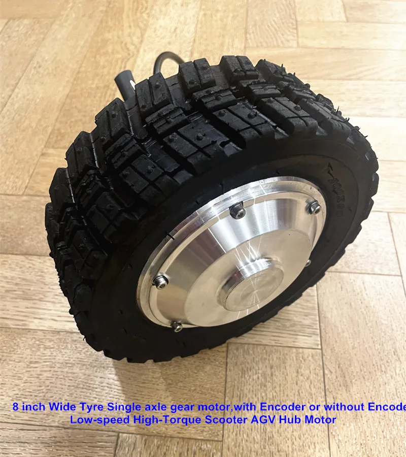 

8 inch Wide Tyre Single axle gear motor,with Encoder or without Encoder,Low-speed High-Torque Scooter AGV Hub Motor phub-8fp