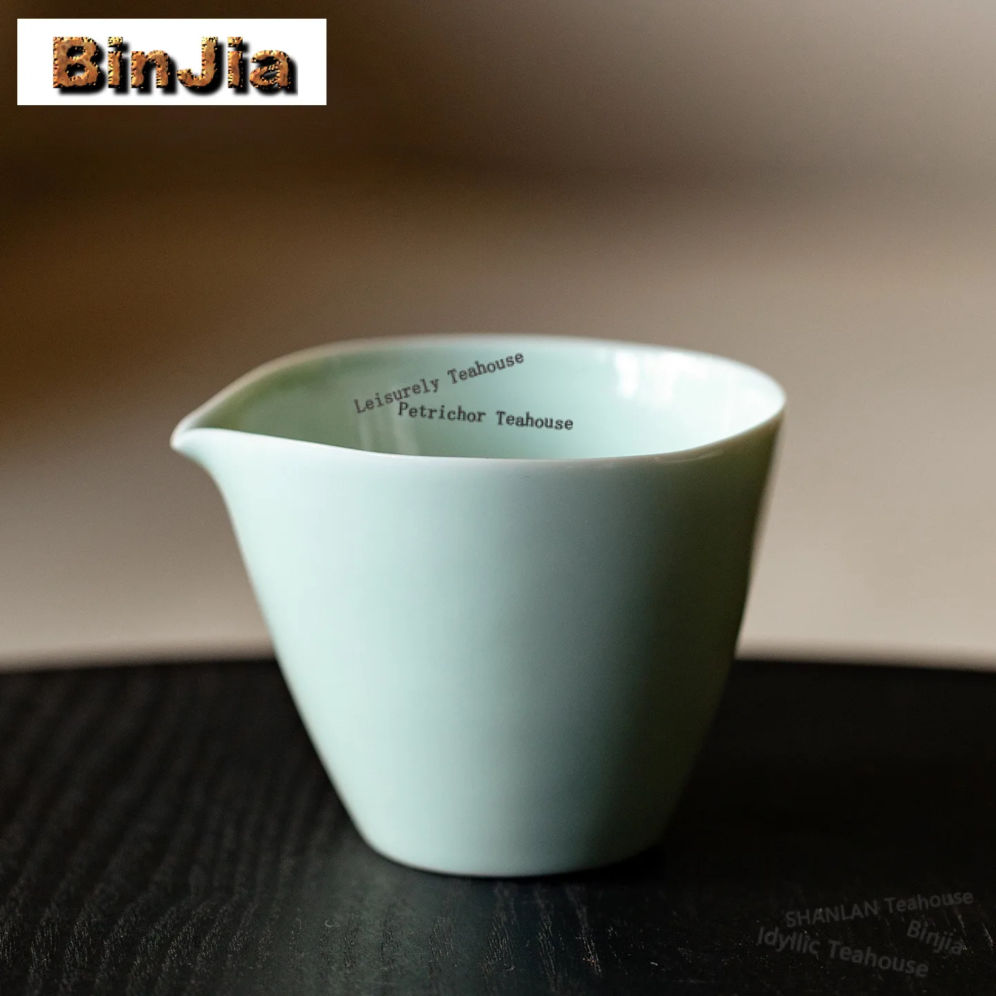 210ml Green Glaze Tea Pitcher Tea Divider Cha Hai Dispenser Household Justice Cup Flower Tea Fair Mug Tea Items Supplies Craft