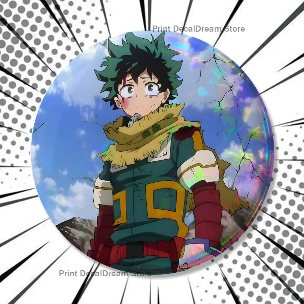 D-Deku M-MHA Broschen für Rucksack-Accessoires 25mm, 32mm, 48mm, 58mm, 75mm Runde Emaille-Pins Cartoon-Abzeichen – Detail 10