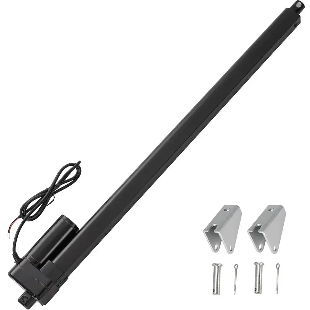 26 Inch Stroke Linear Actuator 12V Heavy Duty 440lbs/2000N IP65 Waterproof Electric Actuator Speed 0.31"/sec with Mounting Brack