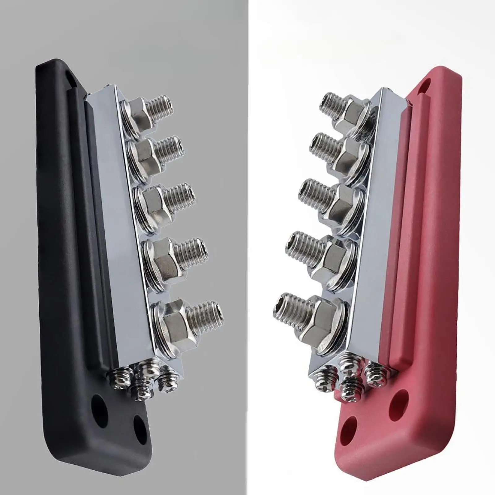 Heavy Duty Bus Bar 5 Post Automotive Premium Copper For Boat And Car RV Truck 5 Stud M10 Power Distribution Block Marine