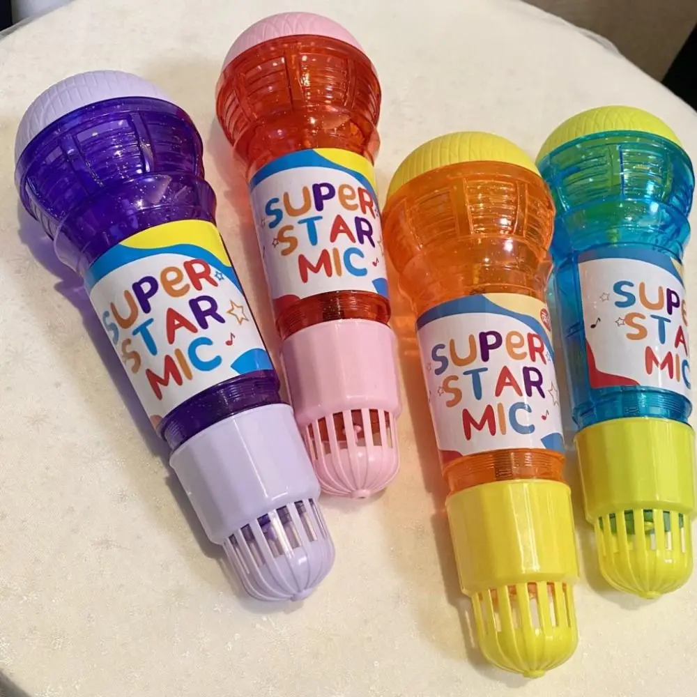 

Kindergarten Kids Party Song Echo Microphone Large Size Adorable Mic Voice Changer Toy Early Educational Plastic Echo Microphone