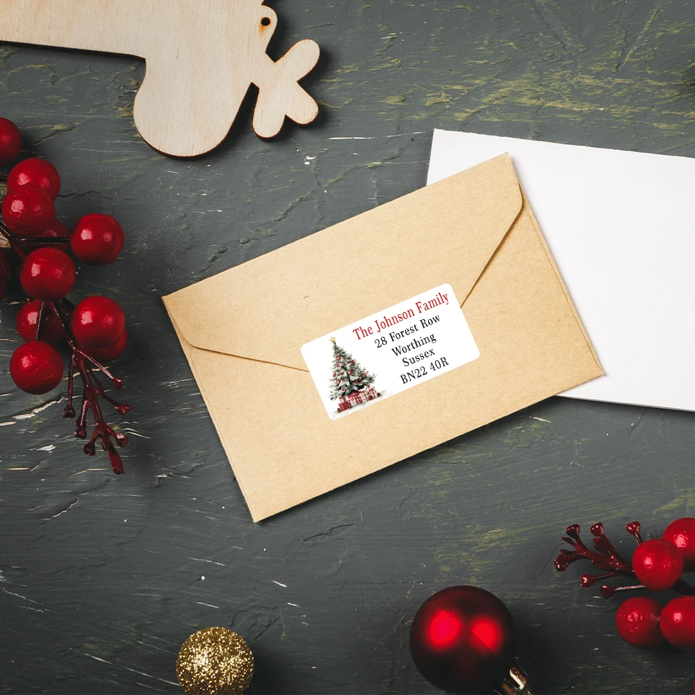 Customized Christmas Cute Snowman Pattern Gift Stamp Stickers, Holiday Gifts, and Mail Decoration Stickers