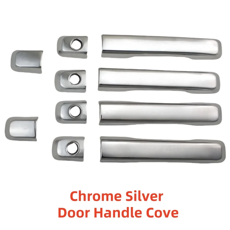 Chrome Car Accessories Door Handle Bowl Covers Trim Paste Style For Isuzu D-Max Dmax 2012 2013 2014 2015 2016 2017 2018 view 3