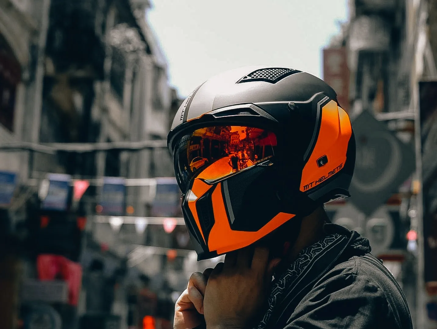 خوذة دراجة نارية معيارية MT Streetfighter SV Motocross خوذات سباق الدراجات النارية القابلة للإزالة مع غلاف ABS جميع المواسم #4