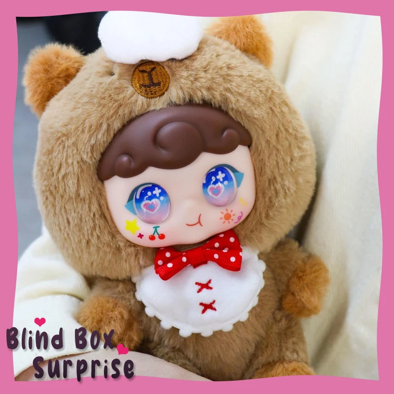

Новая брендовая детская серия, модная плюшевая виниловая слепая коробка, кавайная кукла, украшение для рабочего стола, сопровождающая кукла-сюрприз, подарок на день рождения