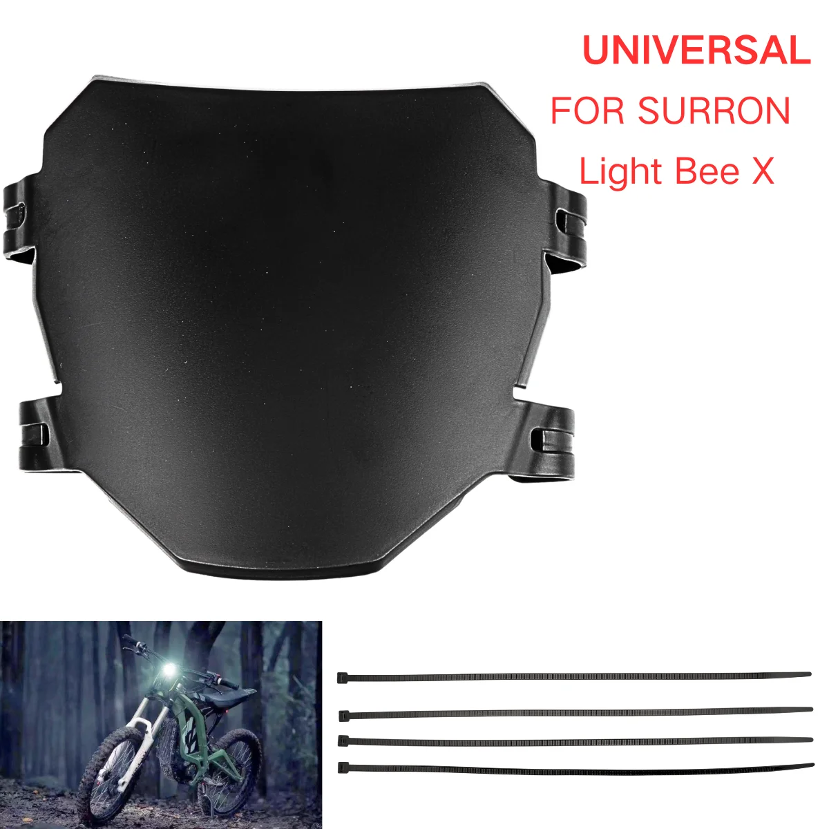 Plaque d'immatriculation pour motos Suron S X, accessoires, plaque d'immatriculation avant pour Stark Varg Talaria Sting Eride Pro, vélo électrique
