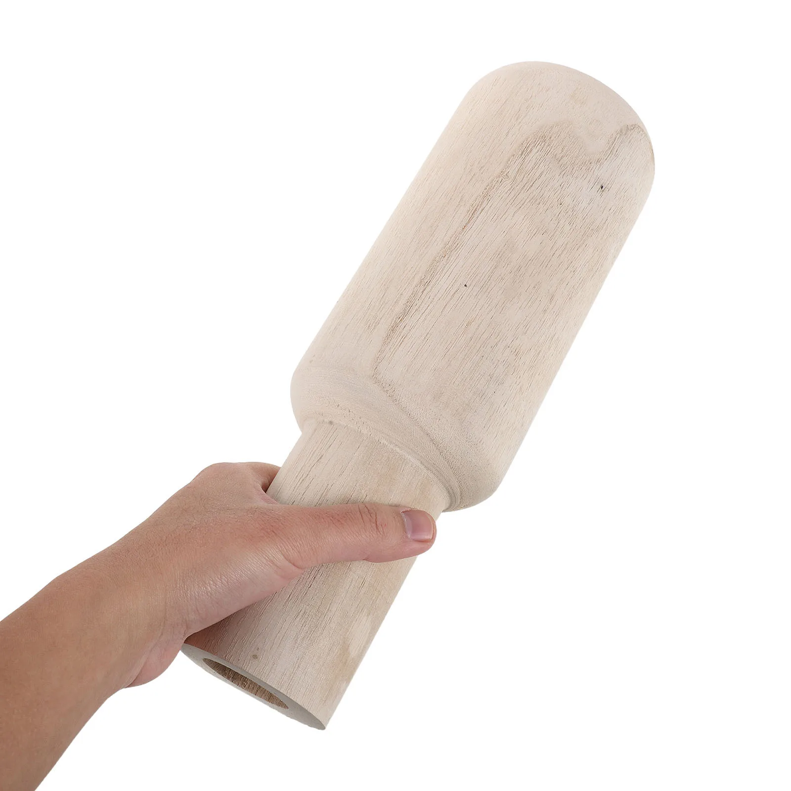 

Wooden Bud Vase 11.79In Natural Wood Grain Rustic Tall Flower Holder For Living Room Office Decor Faux Flower Arrangement