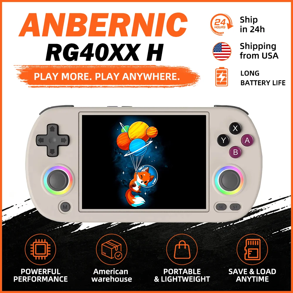 Retro Gaming Hdmi - ANBERNIC RG40XX H 휴대용 게임 콘솔