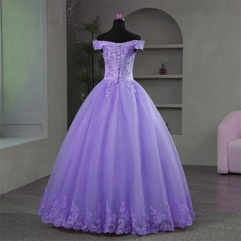 Abito da sera elegante monospalla ricamato in rete da donna Abito da altalena grande con gonna da pong da palcoscenico stile lungo sottile alla moda